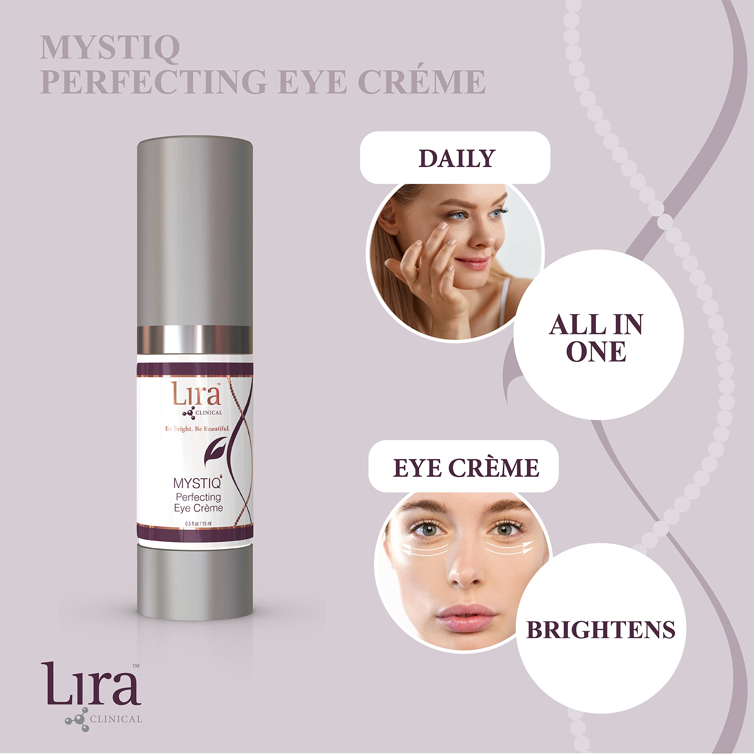 Lira MYSTIQ Perfecting Eye Creme, 0.5 Fluid Ounce